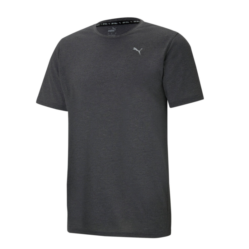 Remera de Hombre Puma Performance Heather Negro Melange