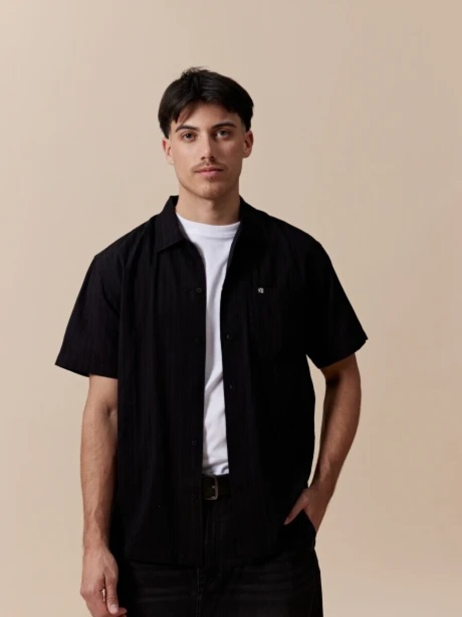 CAMISA KRISTOBELGA 30701 - NEGRO 