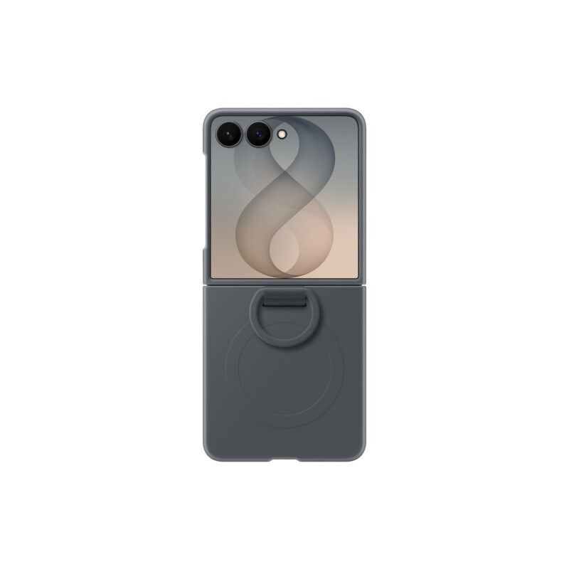 Galaxy Z Flip8 Ring Case Silicone Graphite