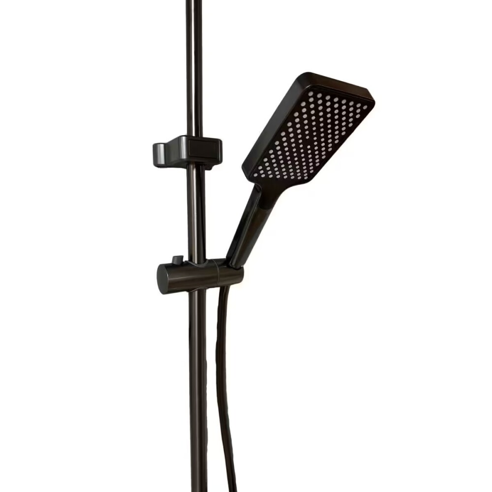 Barral de ducha Monocomando Exterior con transferencia Grafito Satinado Barral De Ducha Monocomando Exterior Con Transferencia Grafito Satinado