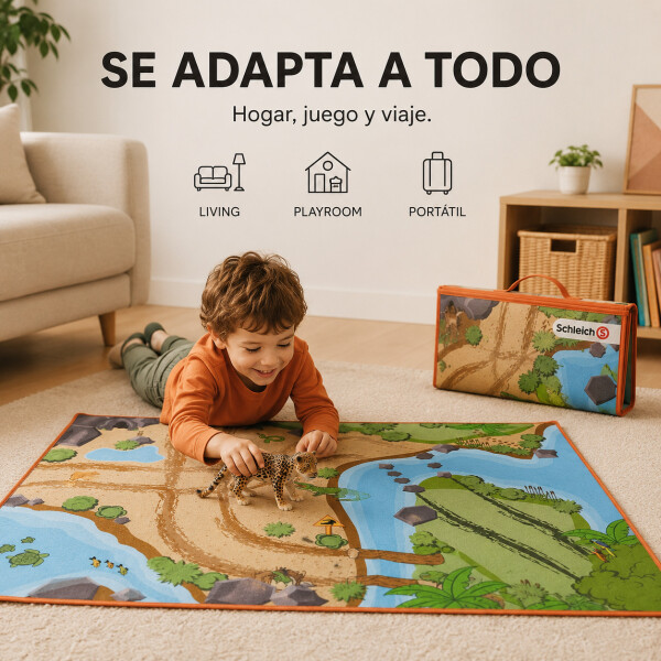 Juego Schleich Alfombra Interactiva Figura Juguete Niños Variante Modelo Jaguar
