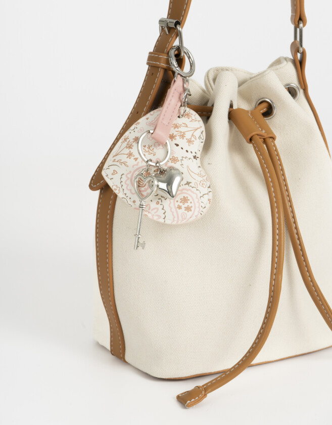 Saca Cartera Saca Con Charm - Blanco Crudo