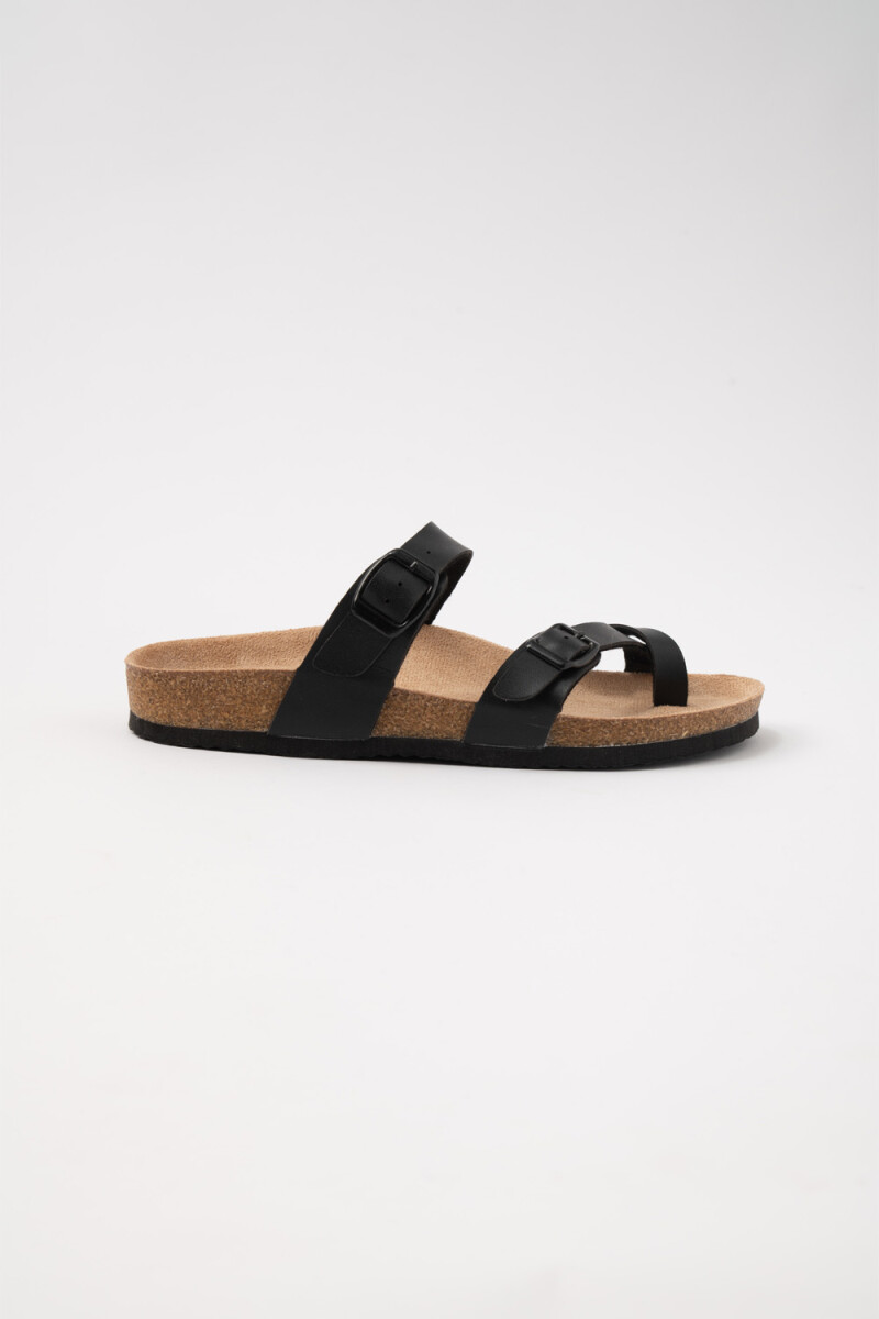 Sandalias Tiras Negra