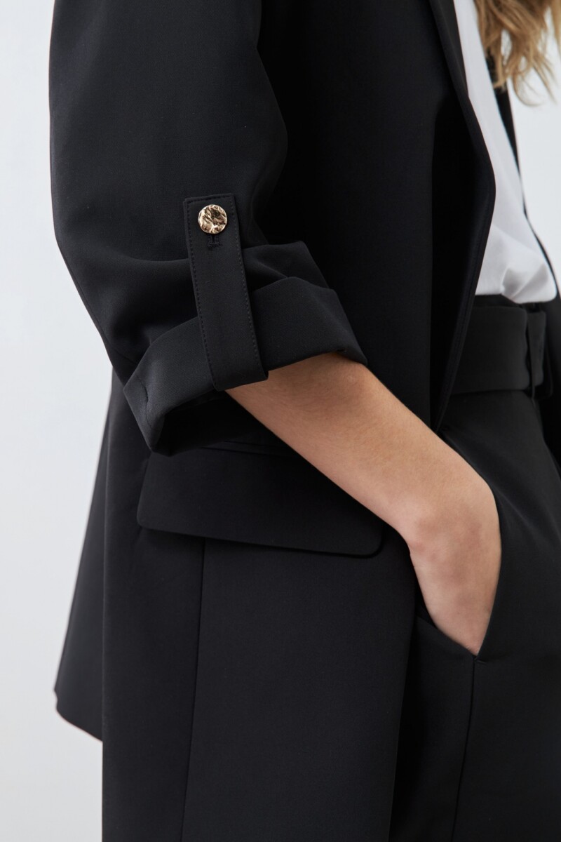 Blazer recto negro