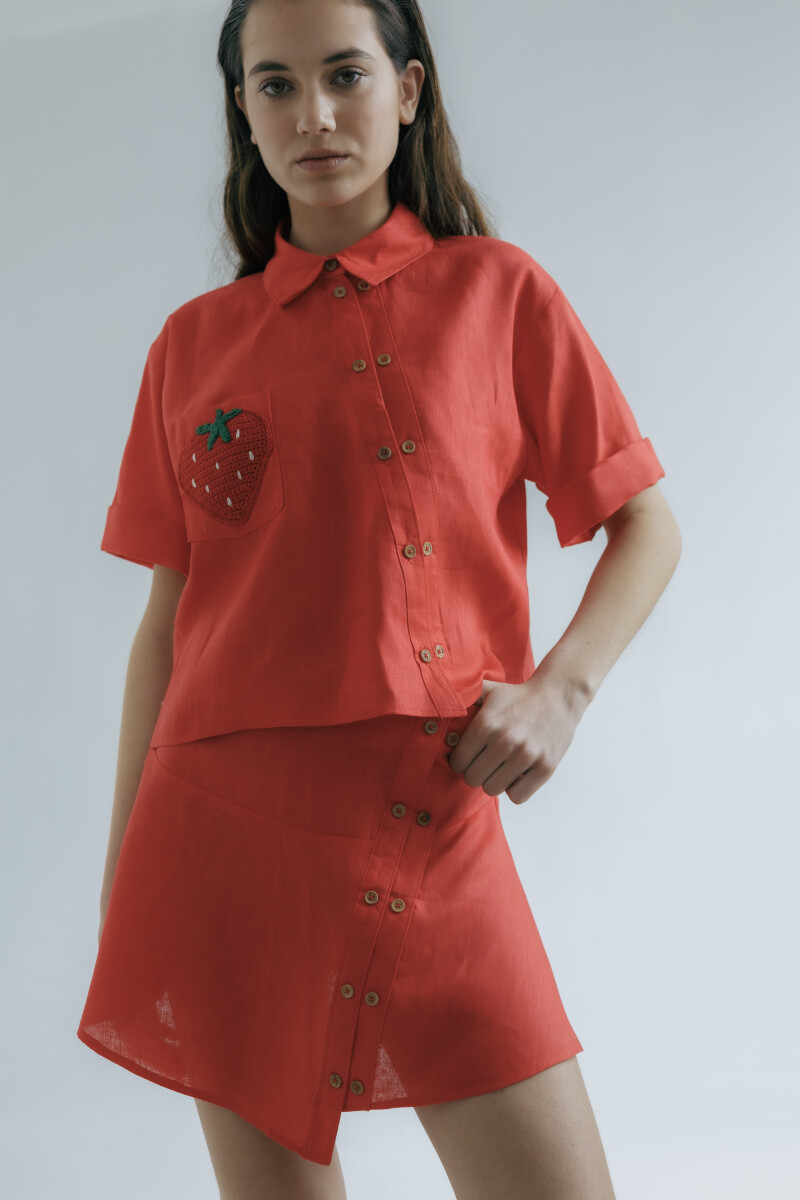 PRE VENTA FALDA LUZ Rojo
