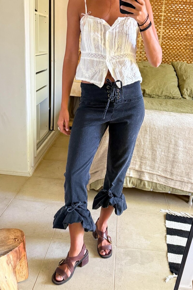 Rosette Fisher Pants Negro