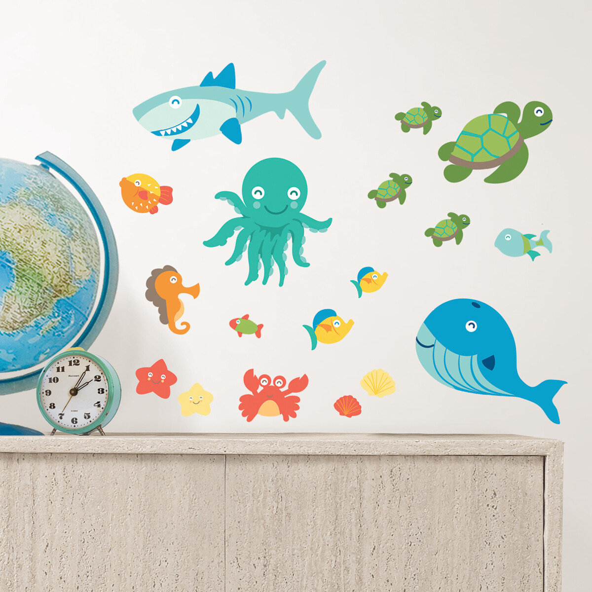 WALLPOPS SEA LIFE WALL STICKERS - N/A 