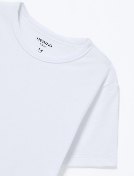 CAMISETA BÁSICA INFANTIL BLANCO
