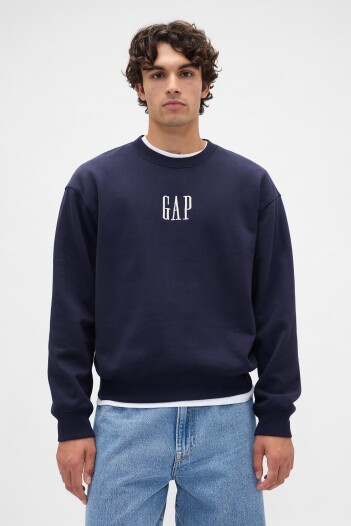 Buzo Deportivo Logo Gap Hombre New Navy