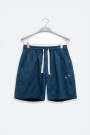 FLORAL LINEN SHORTS Blue