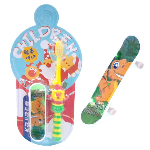 Cepillo de dientes infantil c/ patineta juguete Cepillo De Dientes Infantil C/ Patineta Juguete
