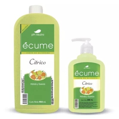 Jabón Ecume Citrico 980 Ml. + C/val. 340 Ml. Jabón Ecume Citrico 980 Ml. + C/val. 340 Ml.