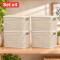 Set x4 Caja simil ratán 15 lts BEIGE