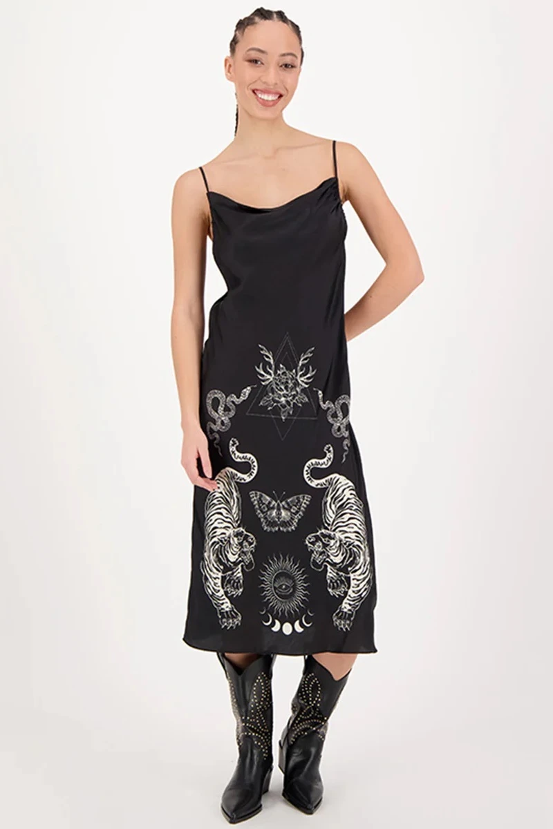 VESTIDO LARGO Negro