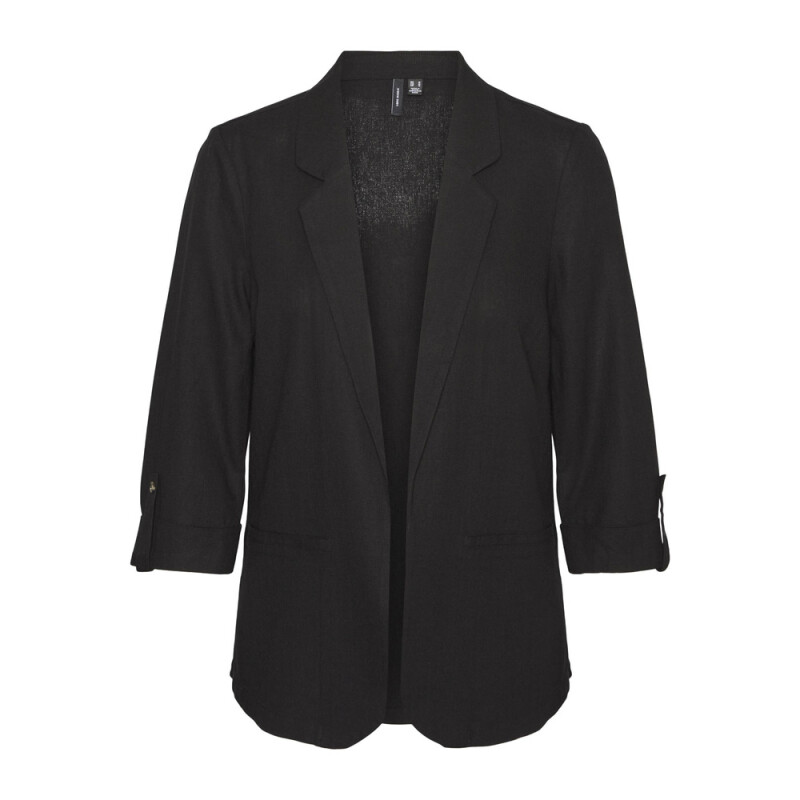 VMJESMILO 3/4 LOOSE BLAZER WVN GA NOOS BLACK
