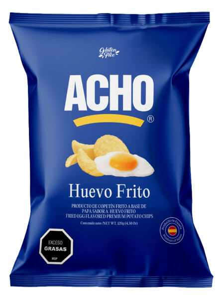 Papas chips Acho Huevo frito Papas chips Acho Huevo frito