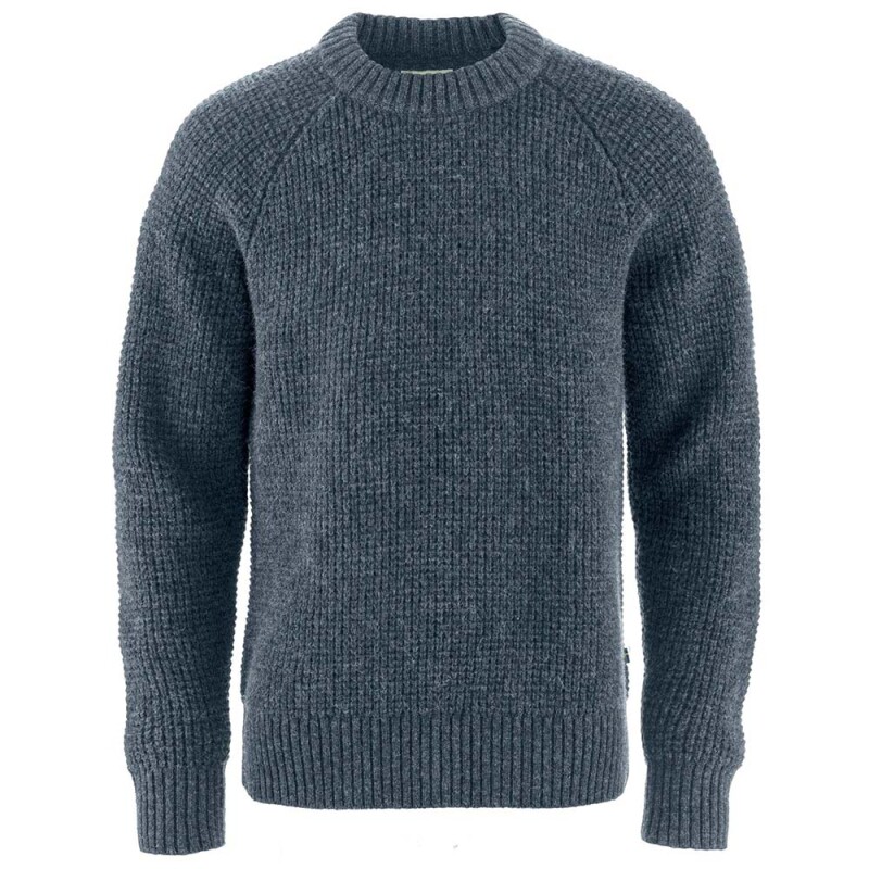 Polo Fjallraven Ovik Waffle Knit M Hombre Navy