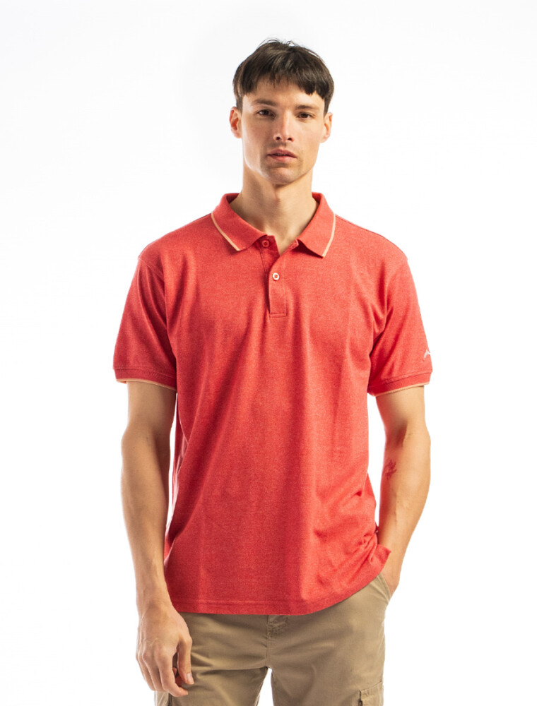Remera Polo Algodón CORAL MEL/ CORAL