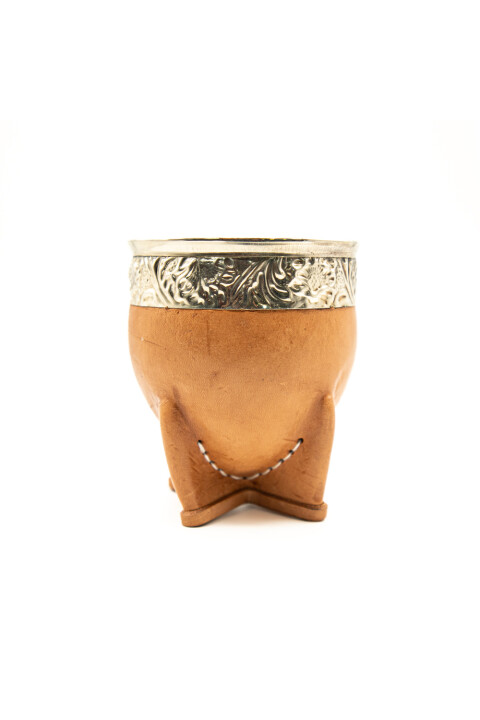 MADE IN URUGUAY MATE IMPERIAL ALPACA Y BRONCE NATURAL