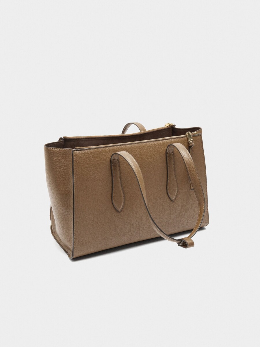 Bolso Para Portátil 15" Con Piel camel