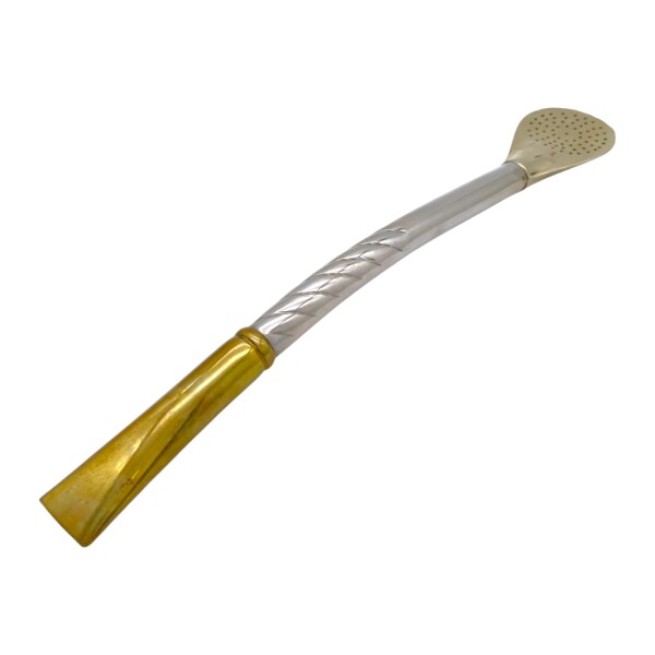 Bombilla criolla - ALPACA Y BRONCE - 02 bmab02ab