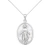 Dije virgen milagrosa - Plata 925 - nacar - CP4766 conpiedra