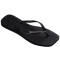 Slim Square Logo Metallic - Mujer Negro/Plata