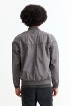 Campera bomber de nylon GRIS