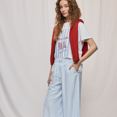 PANTALÓN ROMA Celeste