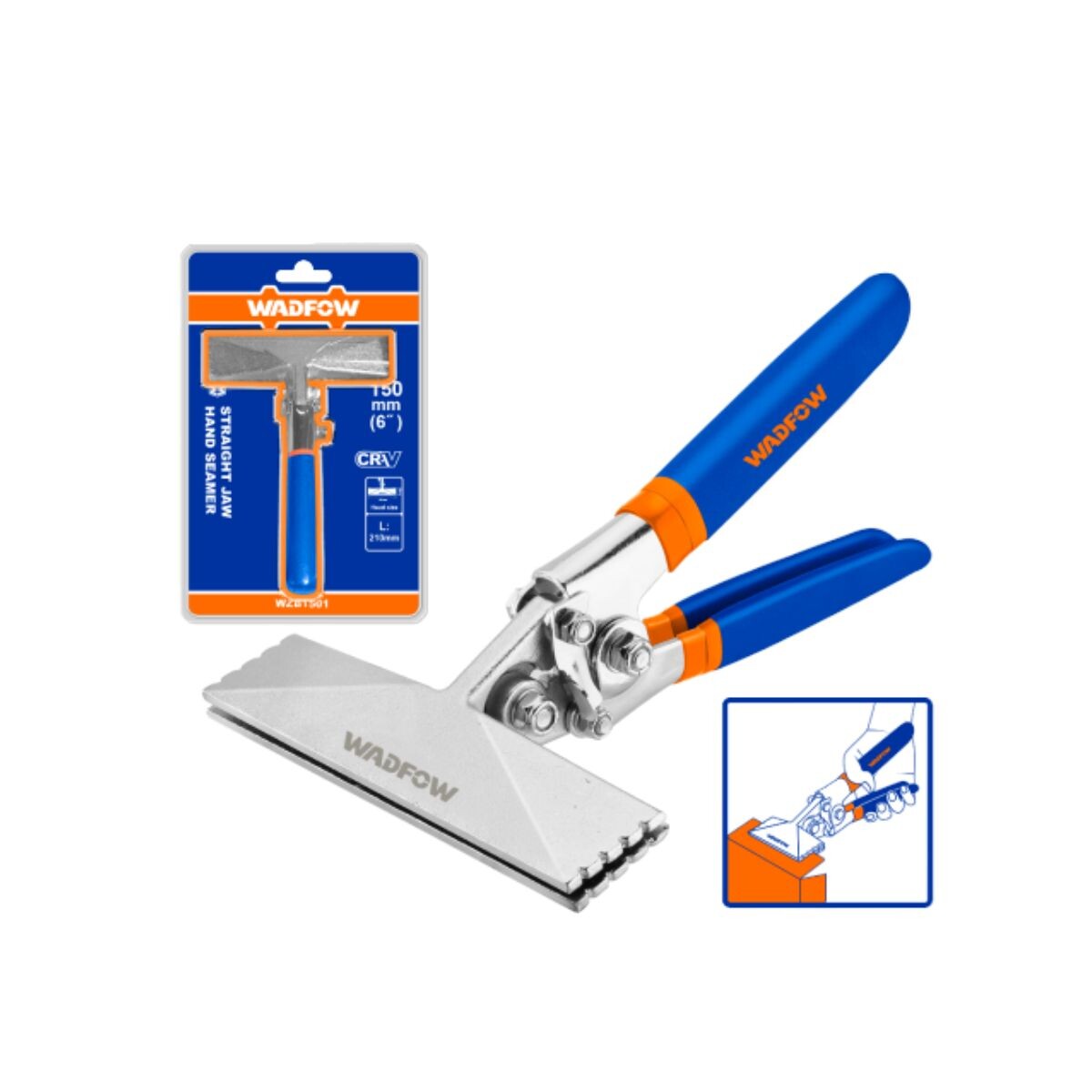 PINZA CERRAR PERFILES CHAPA 150MM 6" WADFOW Pinza Cerrar Perfiles Chapa 150mm 6" Wadfow