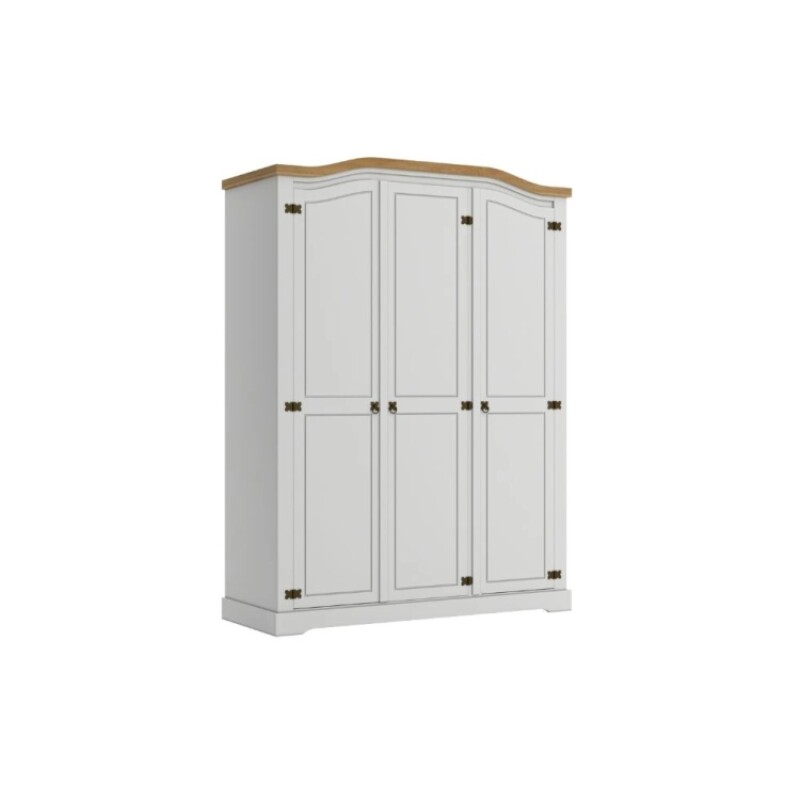 Ropero Mexicano 3 Puertas Blanco 100% Madera Ropero Mexicano 3 Puertas Blanco 100% Madera