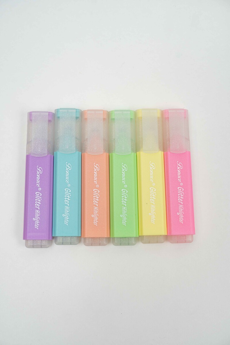 Resaltador Meiri, 6 Pcs - Color Unico 