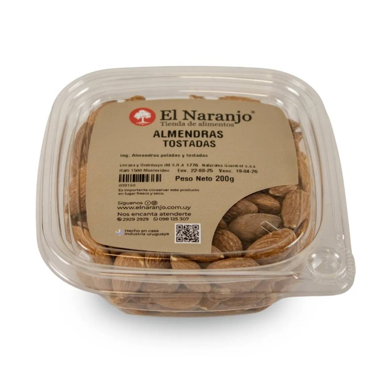 Almendras El Naranjo 200 Grs - Tostadas 