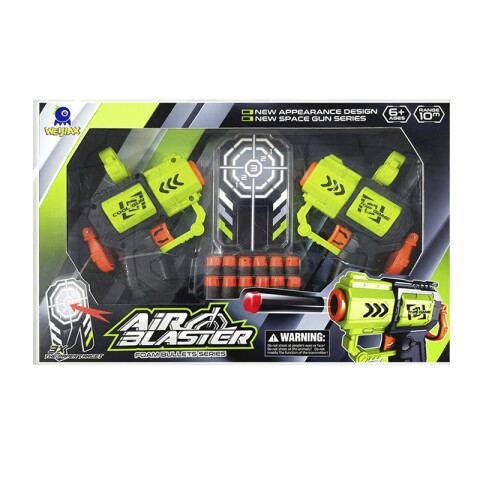 Set x 2 Pistolas con 12 Balas y Tablero U