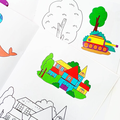 Set Libros X9 P/Colorear Abecedario Anim Núme Español Esc007014