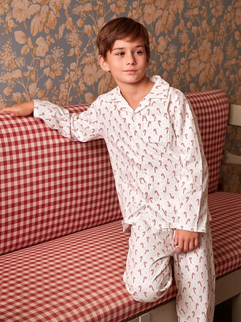 Pijama Estampado Elefantes Blanco Roto