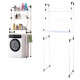 Mueble Organizador Sobre Inodoro Baño 3 Estantes Acero Mueble Organizador Sobre Inodoro Baño 3 Estantes Acero