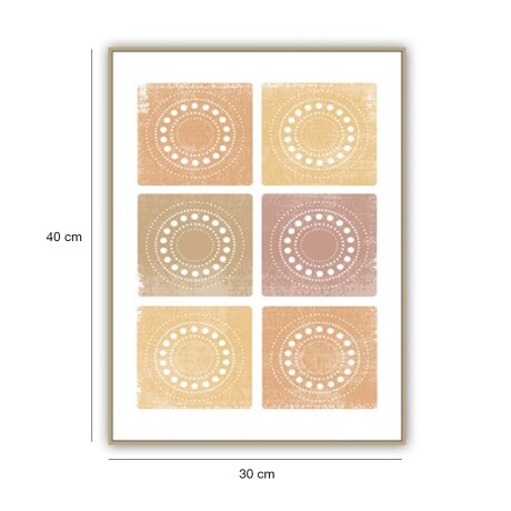 Cuadro Canvas con Marco 30x40cm Varios Diseños Decorativos Mandalas