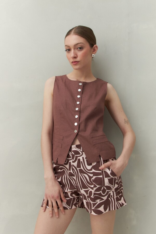 SHORT NILS PRINT Rosa Bebé