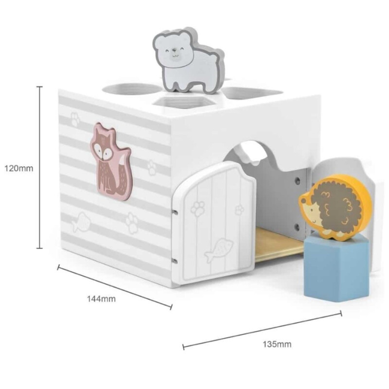 Casita Cubo de Encastre en Madera Polar B Casita Cubo de Encastre en Madera Polar B