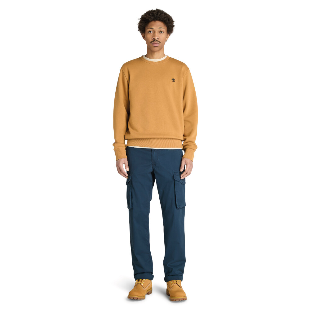 Polera Oyster River Logo Hombre Wheat Boot-Black