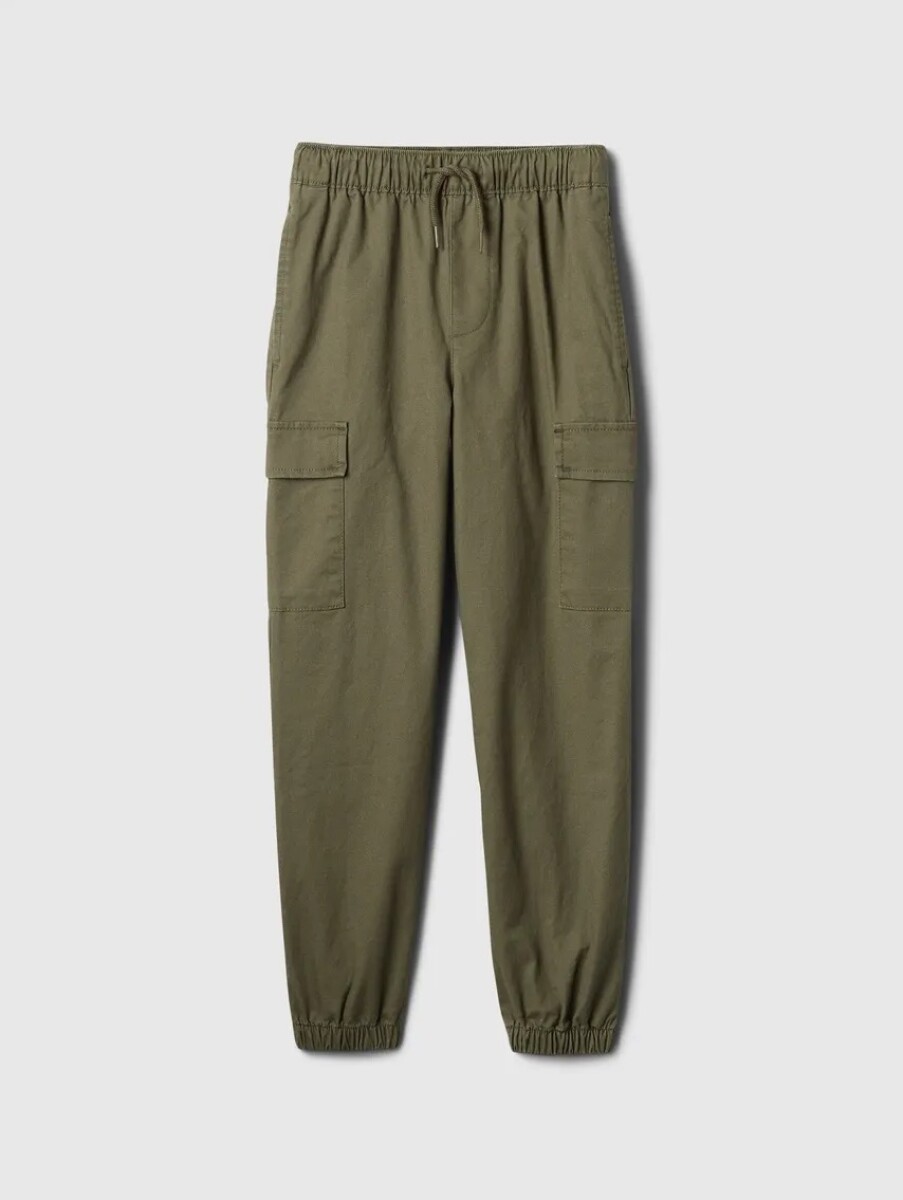 Pantalòn Jogger Cargo Niño - Army Jacket Green 