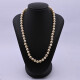 Collar perlas de cultivo y broche oro 18k 2 tonos con brillantes. Collar perlas de cultivo y broche oro 18k 2 tonos con brillantes.