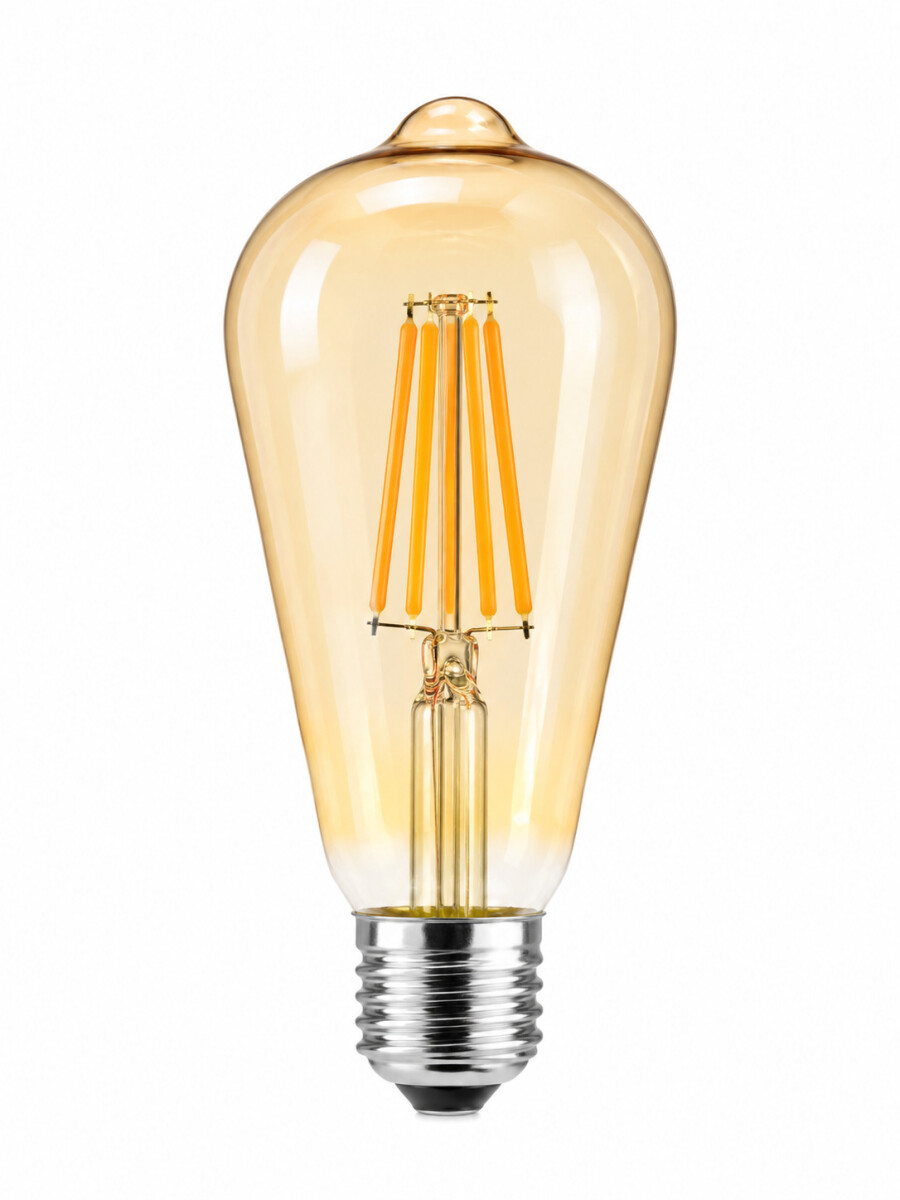 LÁMPARA LED FILAMENTO LUZ CÁLIDA - AMARILLO 