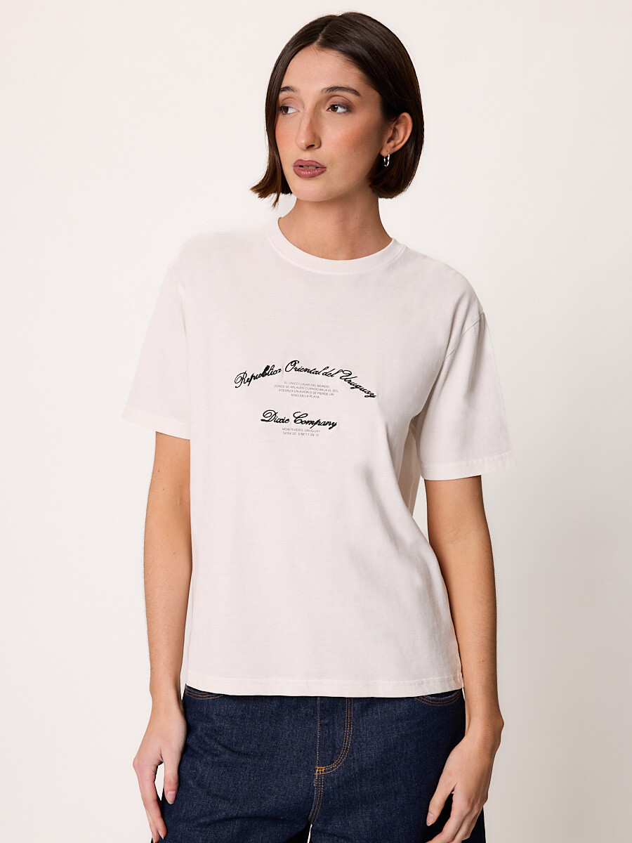 T-SHIRT M/C UYNAT DIXIE Blanco