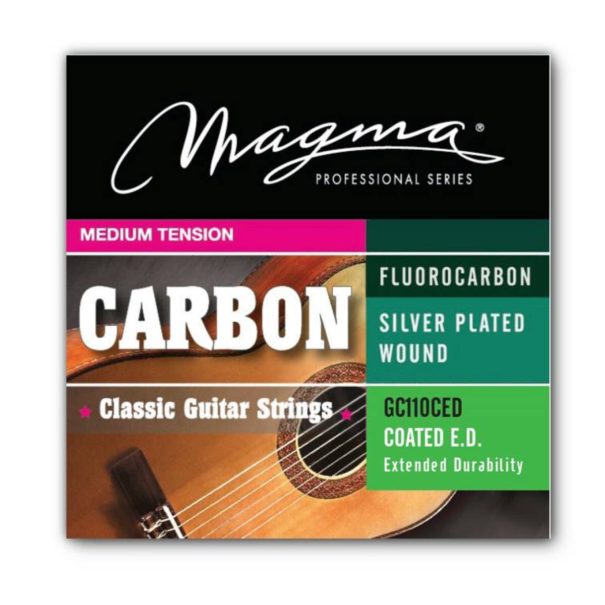 Cuerdas Guitarra Clásica Magma Coated MT Carbono GC110CED 