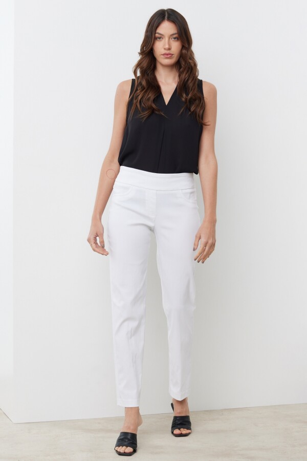 Pantalon Pull On BLANCO