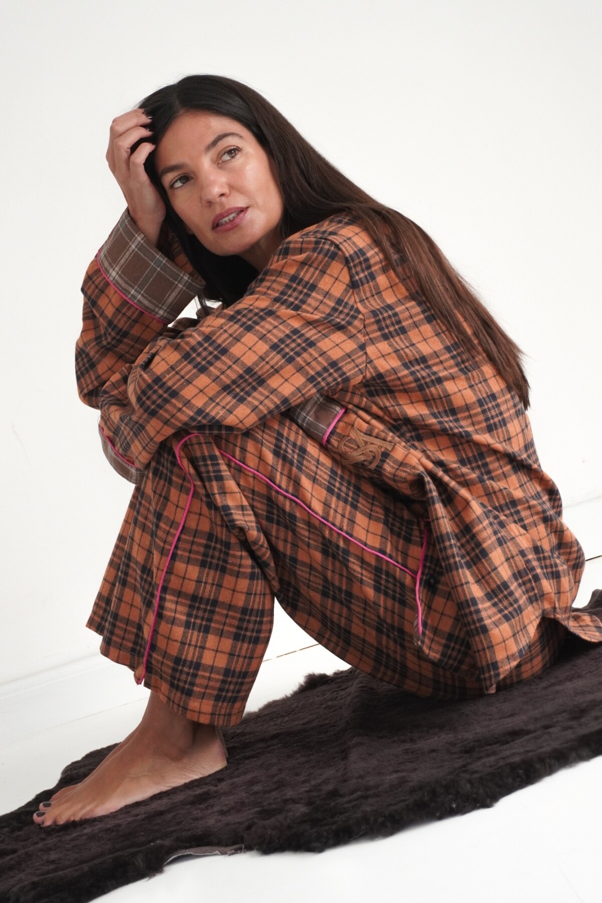 Sleepwalker Pijama Woman Camel / Chocolate