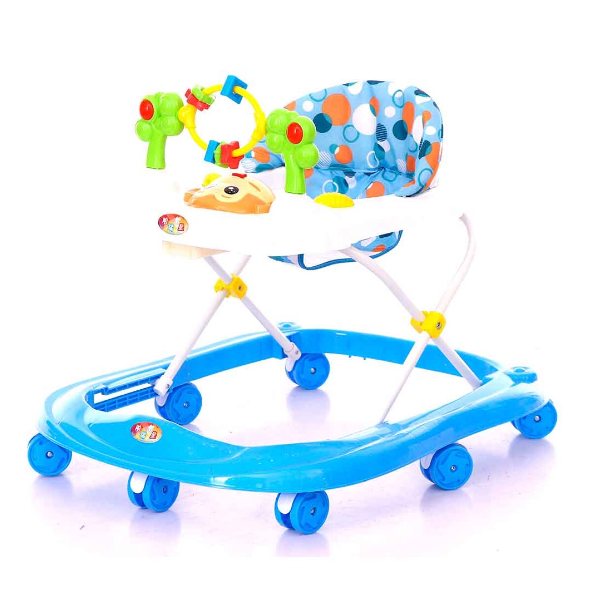 Andador para bebé mono 8 ruedas con música - AZUL 
