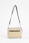 Bandolera doble cierre beige